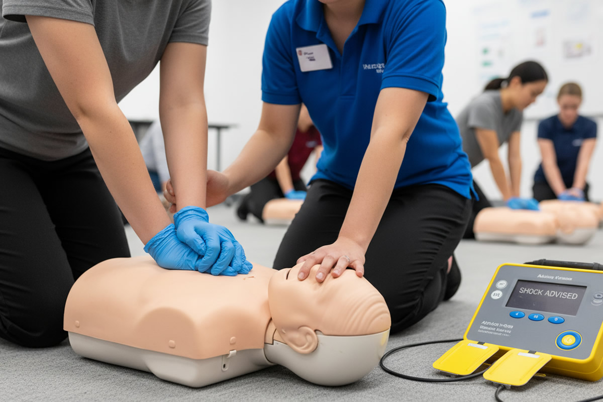 CPR and AED training in Limerick with cardiac first response skills